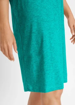 bonprix bonprix Vestido de punto con algodón orgánico puro Turquesa mate Hot