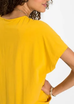 bonprix bonprix Vestido de punto con bolsillos rojo avellana Online