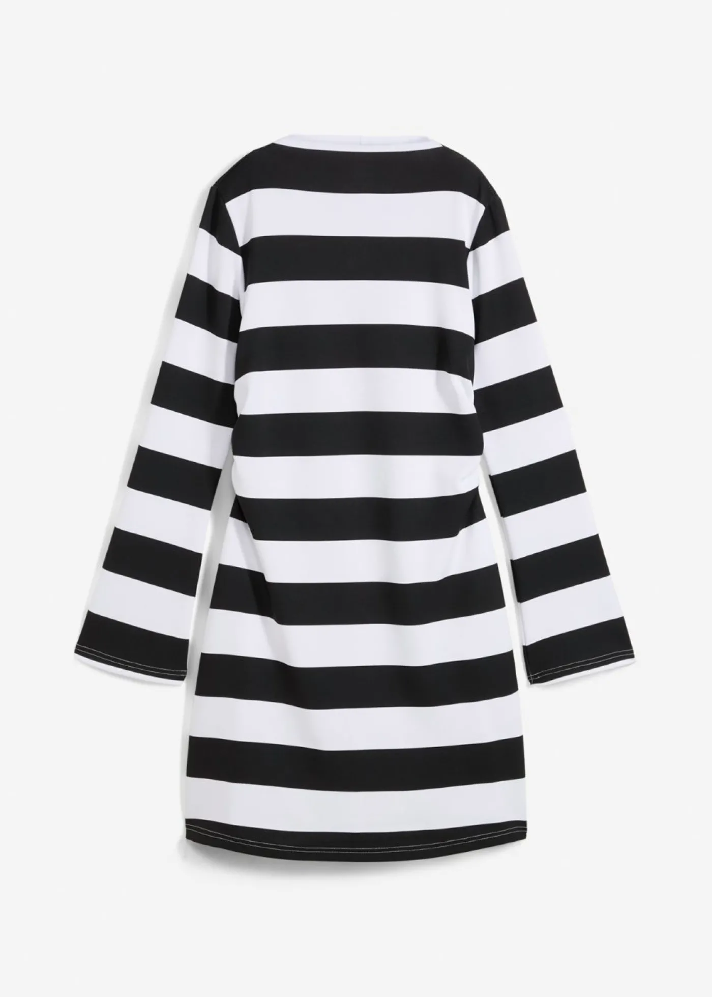 bonprix bonprix Vestido de punto con cuello alto Negro-blanco con rayas Best