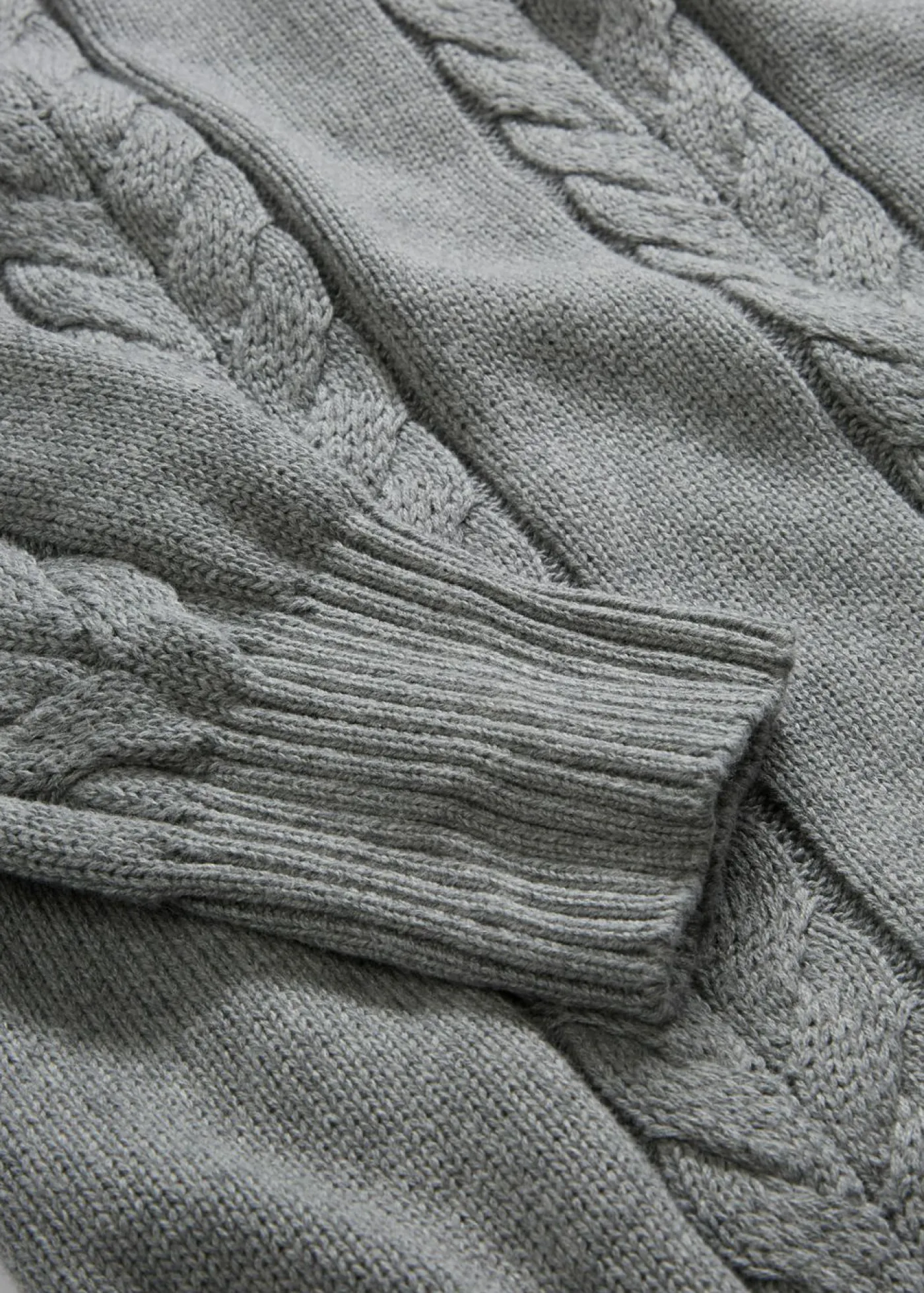 bonprix bonprix Vestido de punto de algodón puro Gris jaspeado New