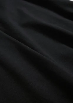bonprix bonprix Vestido de punto de algodón orgánico puro Negro Online
