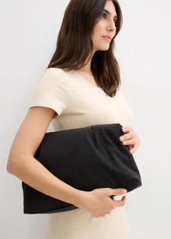 bonprix bonprix Vestido de punto de algodón orgánico elástico Arena claro Online
