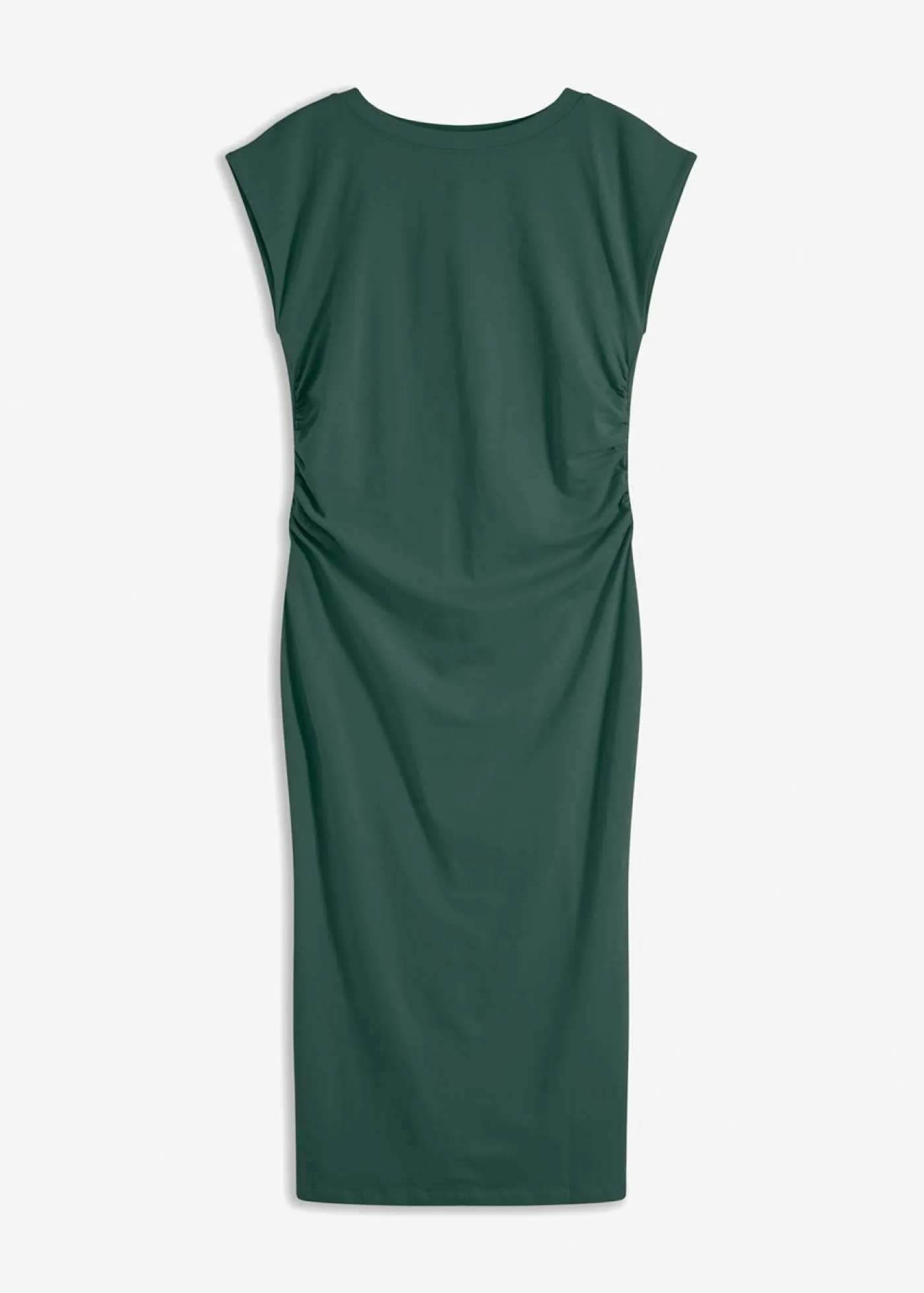 bonprix bonprix Vestido de punto de algodón con elástico verde mate Hot