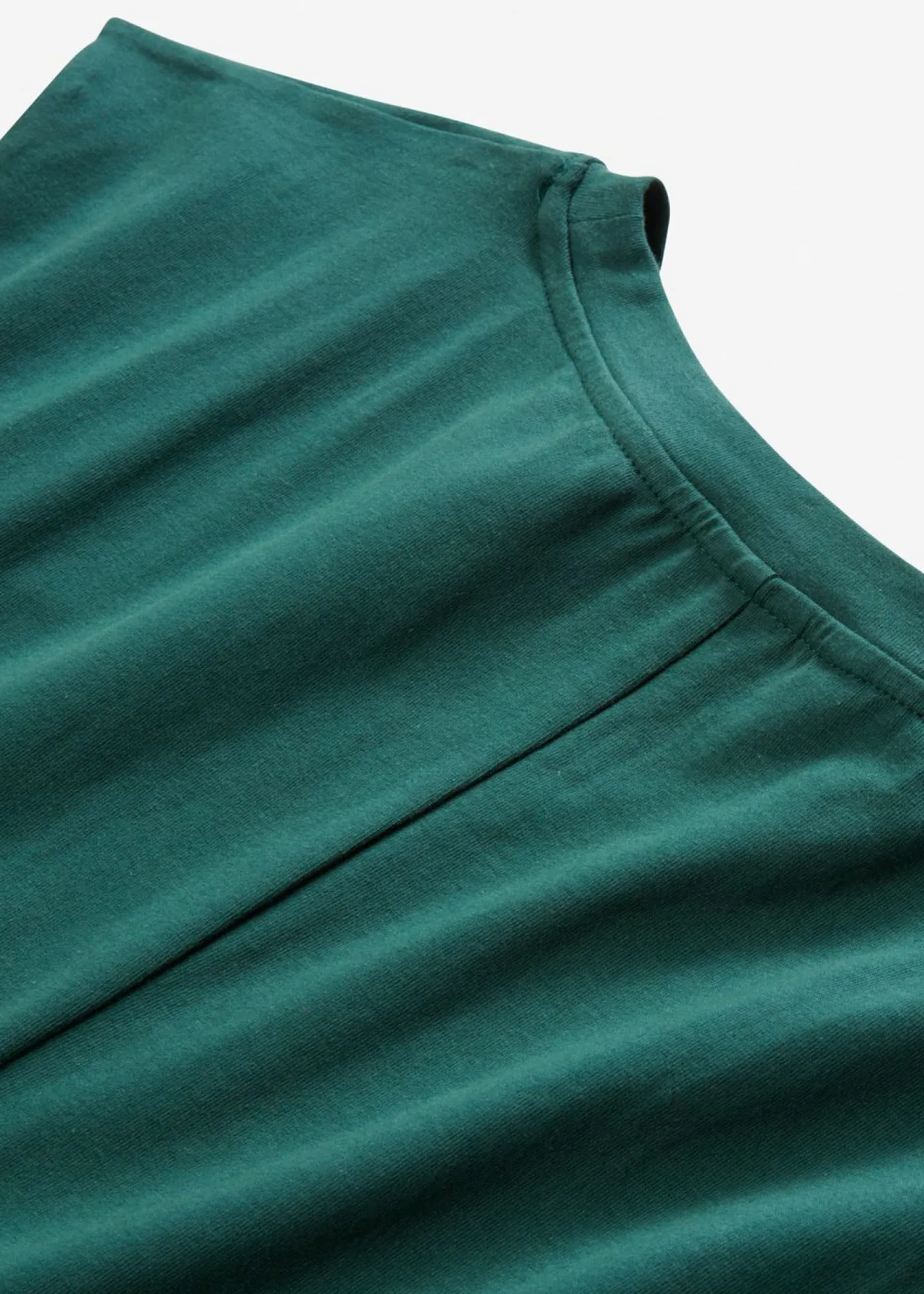 bonprix bonprix Vestido de punto de algodón con elástico verde mate Hot