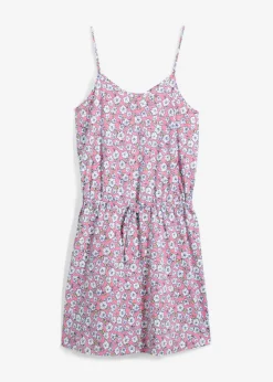 bonprix bonprix Vestido de punto de algodón puro Rosa con flores