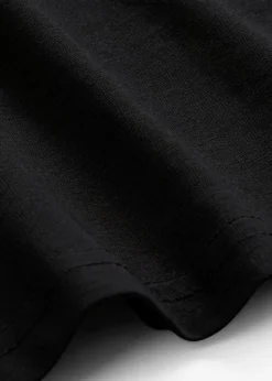 bonprix bonprix Vestido de punto de algodón orgánico elástico Negro Best
