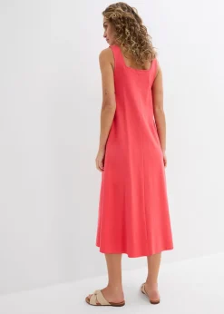 bonprix bonprix Vestido de punto de algodón orgánico puro rosa paraíso Discount
