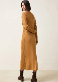 bonprix bonprix Vestido de punto de lana merina Avellana Sale