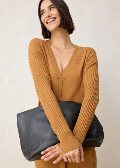 bonprix bonprix Vestido de punto de lana merina Avellana Sale