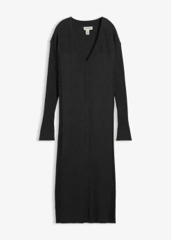 bonprix bonprix Vestido de punto de lana merina Antracita jaspeado Best