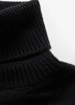 bonprix bonprix Vestido de punto de lana merina Negro Sale