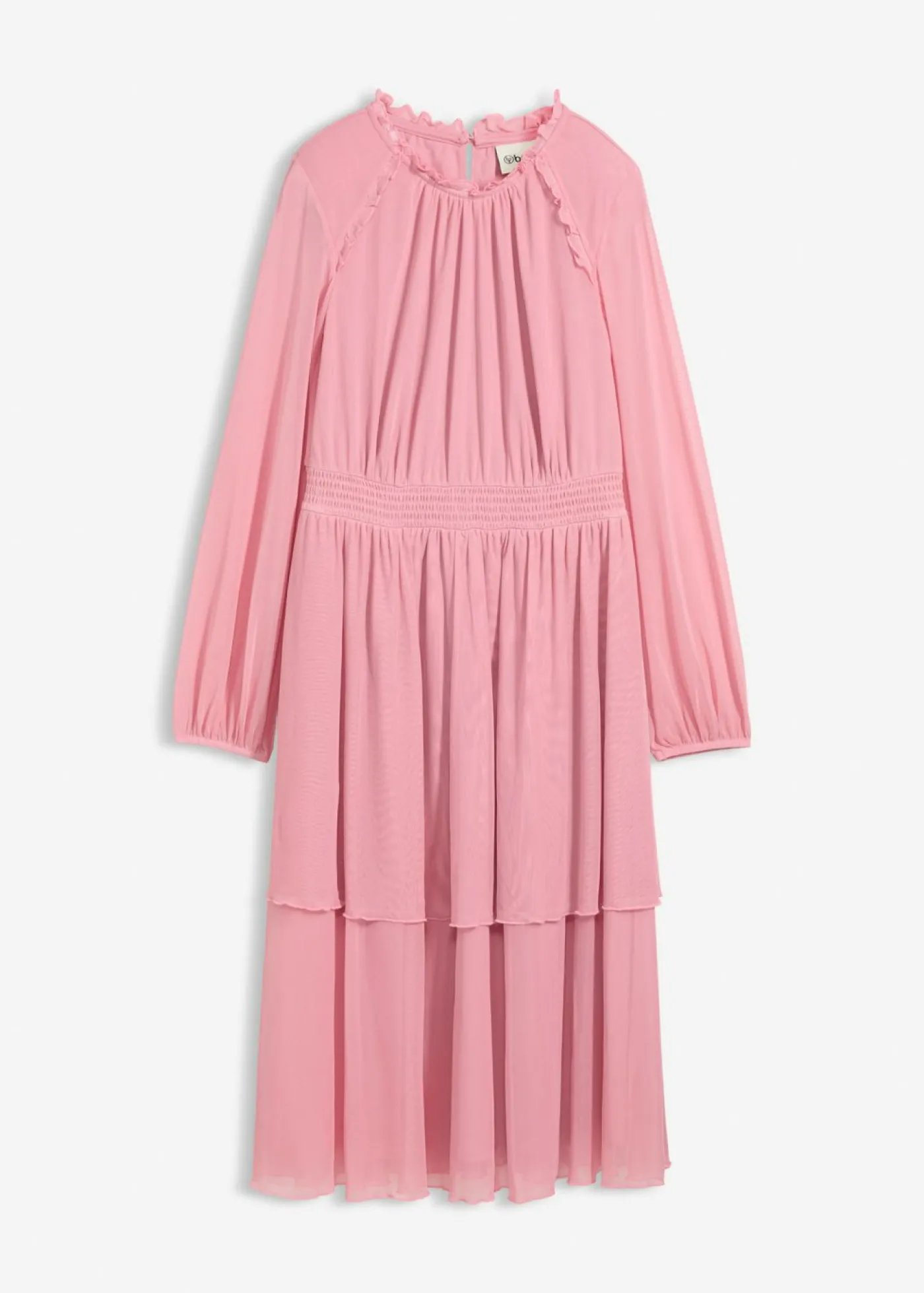bonprix bonprix Vestido de punto de malla fina orquídea ahumado Clearance