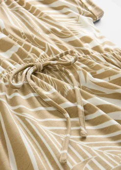 bonprix bonprix Vestido de punto de mezcla de viscosa fluida blanco lana-beige nuevo Online