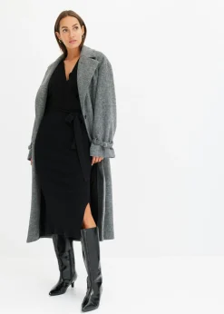 bonprix bonprix Vestido de punto de mezcla de viscosa fluida Negro Online