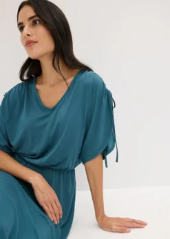 bonprix bonprix Vestido de punto de mezcla de modal suave verde pimiento Hot