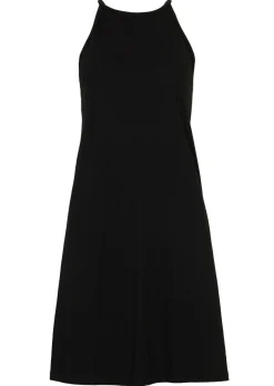 bonprix bonprix Vestido de punto de mezcla de lyocell fluido Negro Clearance