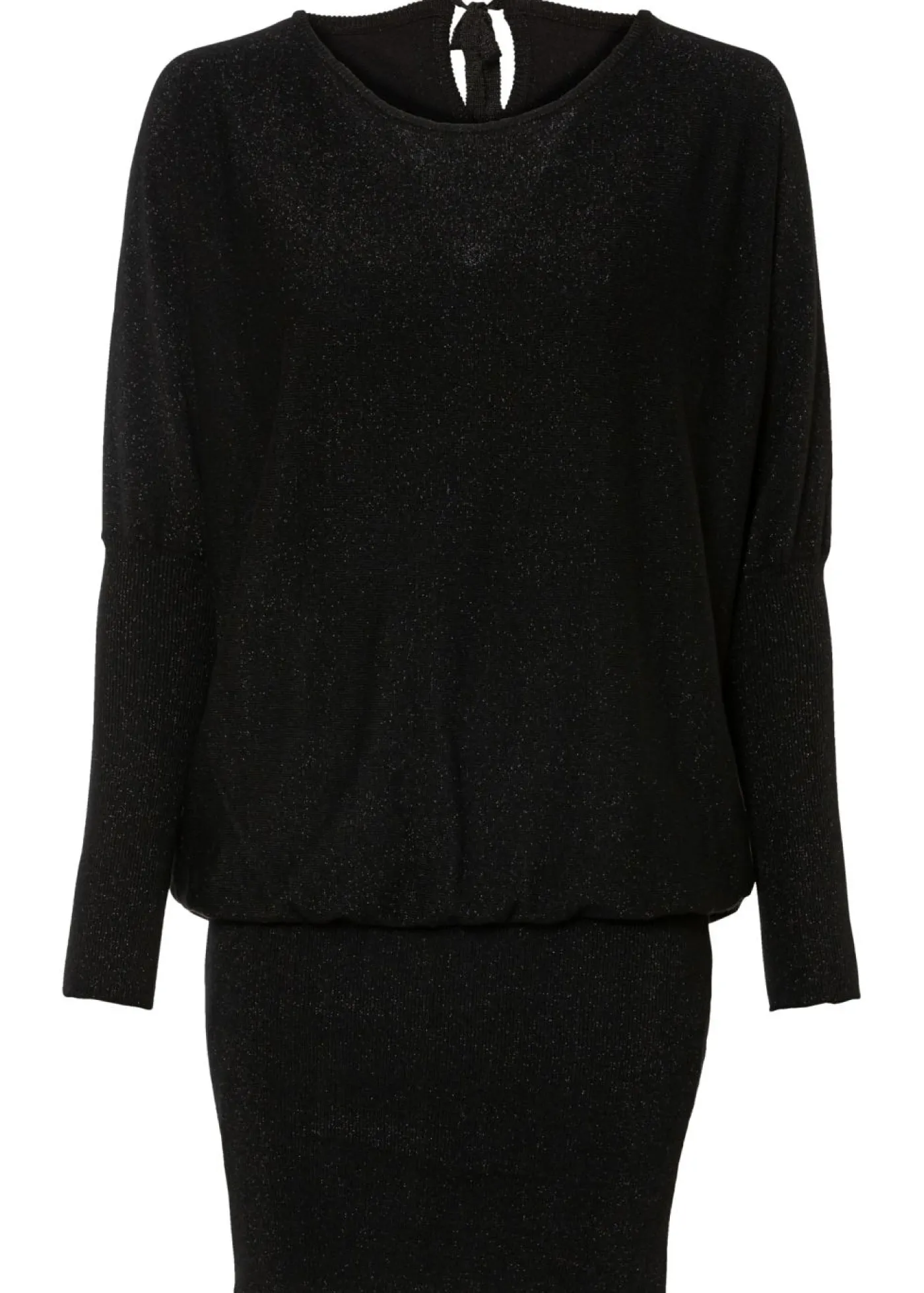 bonprix bonprix Vestido de punto de mezcla de viscosa fluida Negro Clearance
