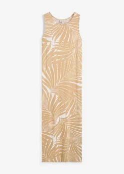 bonprix bonprix Vestido de punto de mezcla de viscosa fluida blanco lana-beige nuevo Discount