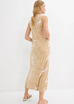 bonprix bonprix Vestido de punto de mezcla de viscosa fluida blanco lana-beige nuevo Discount