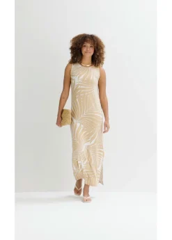 bonprix bonprix Vestido de punto de mezcla de viscosa fluida blanco lana-beige nuevo Discount