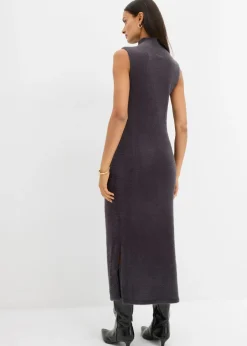 bonprix bonprix Vestido de punto de mezcla de viscosa Antracita jaspeado Hot