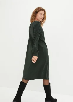 bonprix bonprix Vestido de punto de Punto di Roma pino