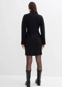 bonprix bonprix Vestido de punto de Punto di Roma Negro Discount