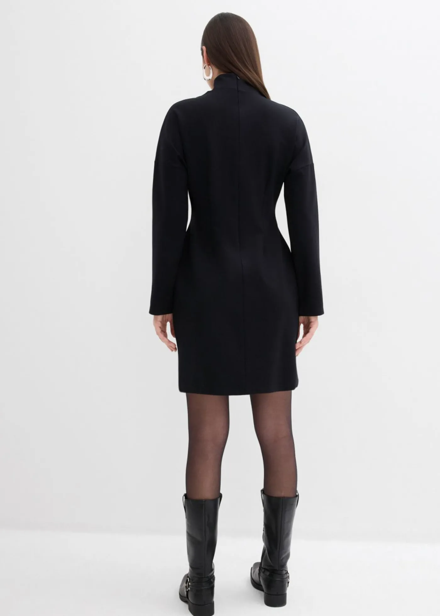 bonprix bonprix Vestido de punto de Punto di Roma Negro Discount