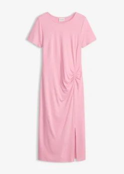 bonprix bonprix Vestido de punto de viscosa sostenible orquídea ahumado Sale