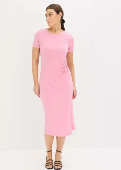 bonprix bonprix Vestido de punto de viscosa sostenible orquídea ahumado Sale