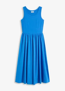 bonprix bonprix Vestido de punto en mezcla de materiales azul glaciar Online