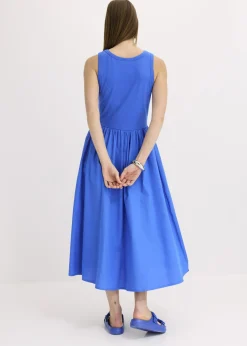 bonprix bonprix Vestido de punto en mezcla de materiales azul glaciar Online
