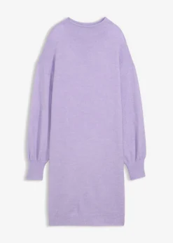 bonprix bonprix Vestido de punto jaspeado lila pastel