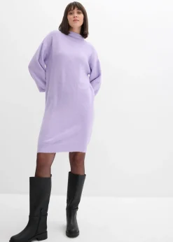 bonprix bonprix Vestido de punto jaspeado lila pastel
