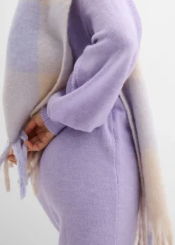 bonprix bonprix Vestido de punto jaspeado lila pastel