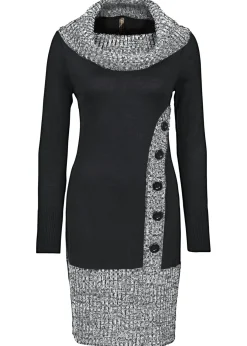 bonprix bonprix Vestido de punto moteado Negro moteado Best