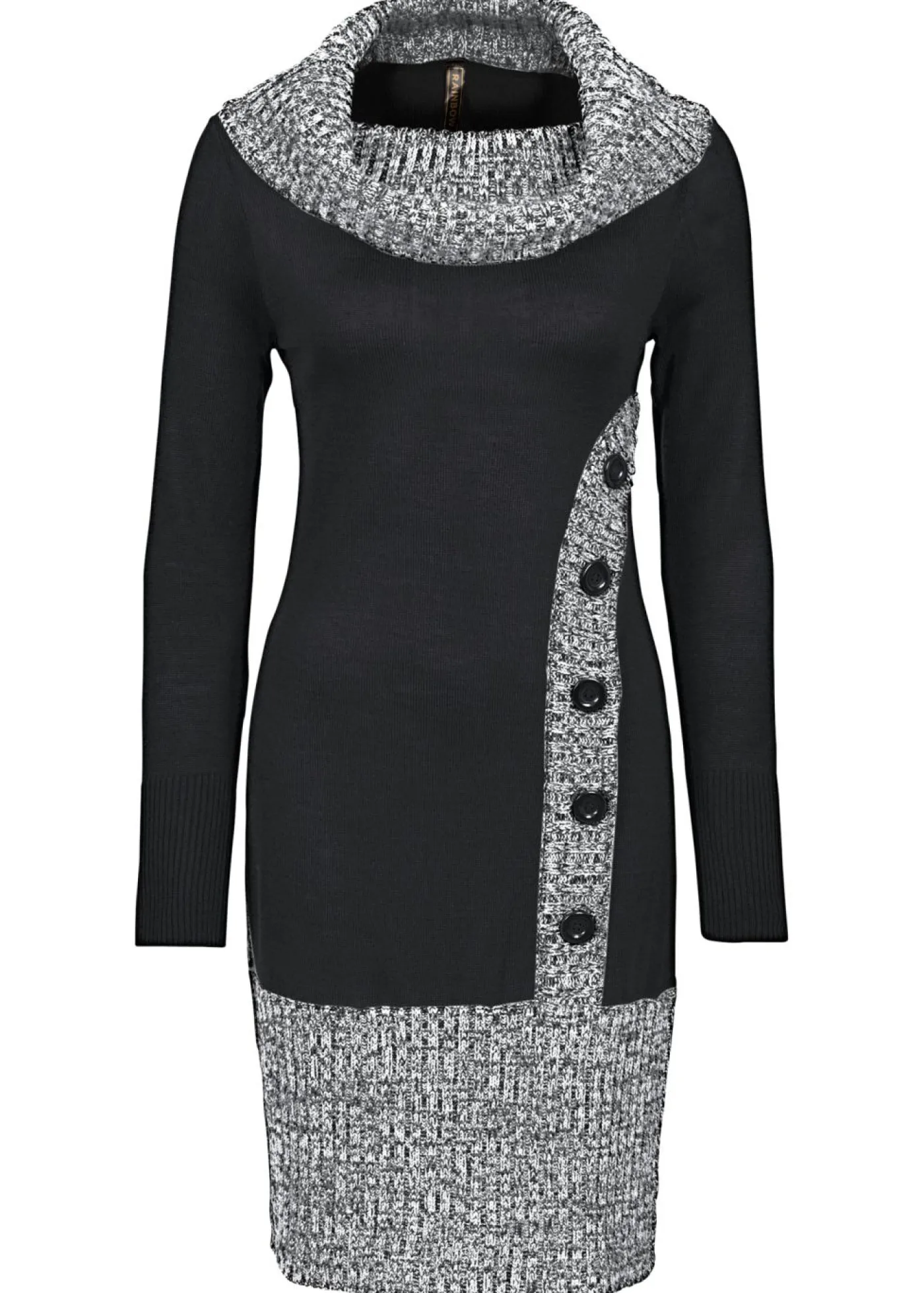 bonprix bonprix Vestido de punto moteado Negro moteado Best