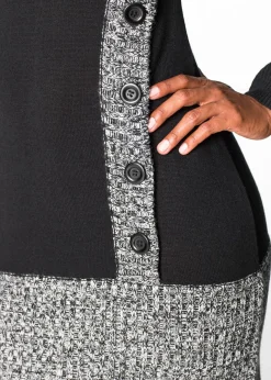bonprix bonprix Vestido de punto moteado Negro moteado Best