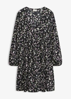 bonprix bonprix Vestido de punto tipo túnica Negro Online