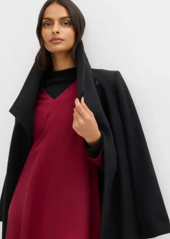 bonprix bonprix Vestido de sarga de lyocell fluido Rojo Sale