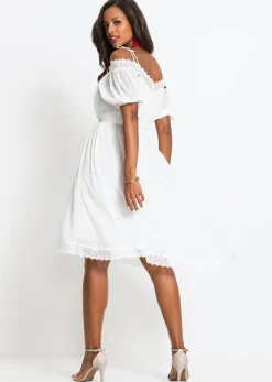 bonprix bonprix Vestido de tirantes Blanco Discount