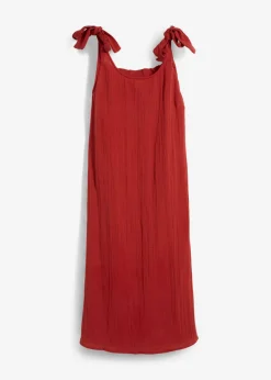 bonprix bonprix Vestido de tirantes de muselina suave rojo carmín Best