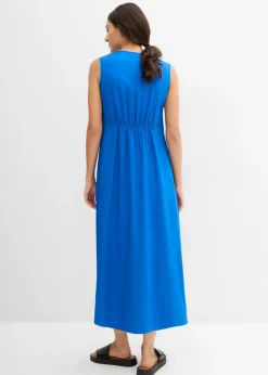 bonprix bonprix Vestido de tirantes de viscosa fluida Azur Online