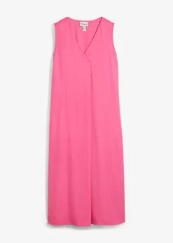 bonprix bonprix Vestido de tirantes de viscosa fluida Rosa Hot