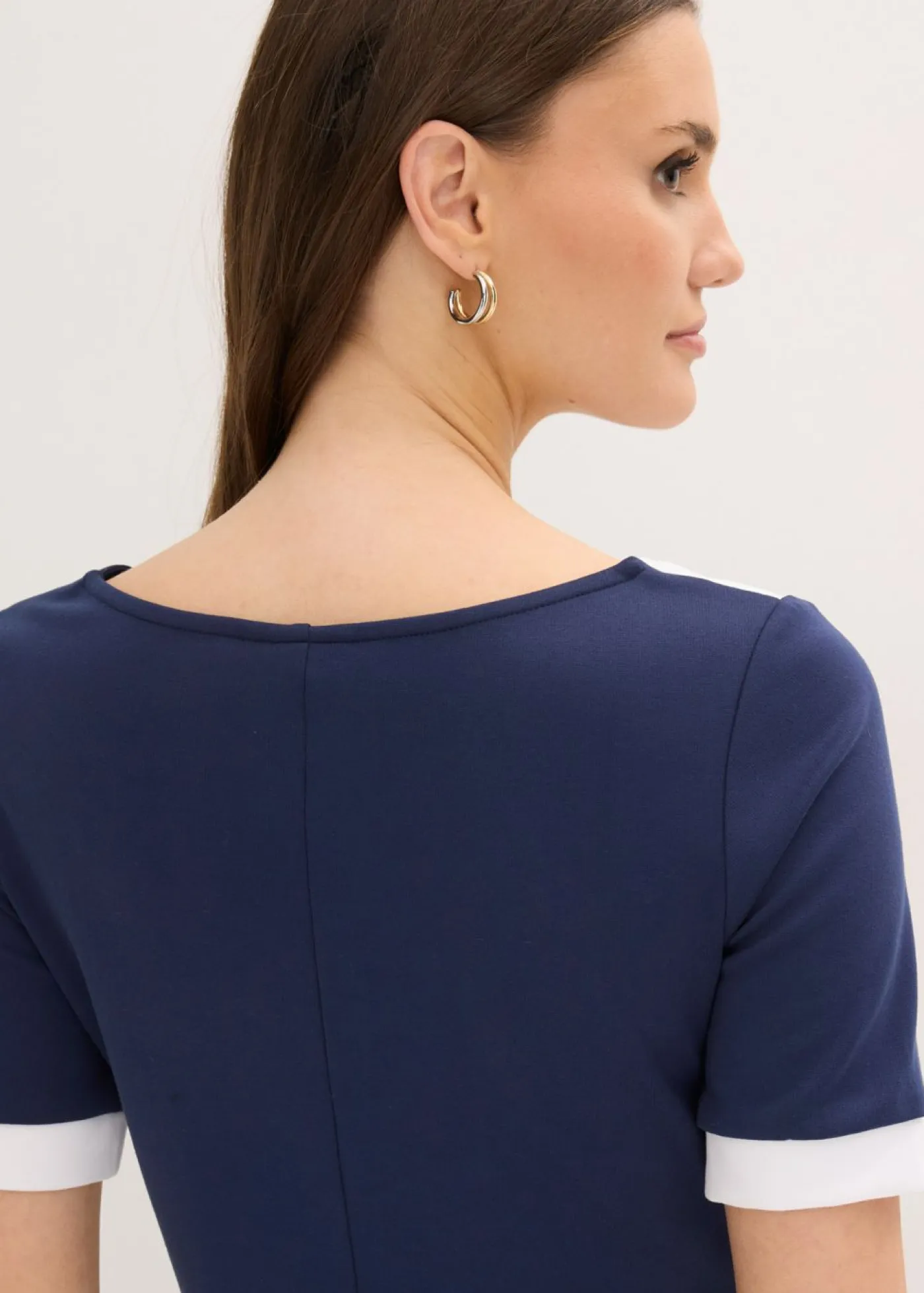 bonprix bonprix Vestido de tubo Azul marino-blanco Hot