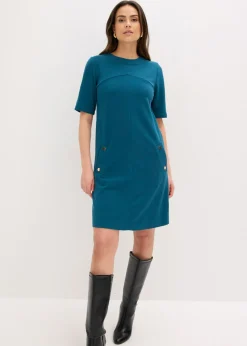 bonprix bonprix Vestido de tubo con elastano Petróleo azul Discount