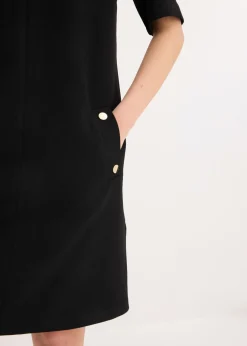 bonprix bonprix Vestido de tubo con elastano Negro Hot