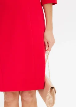 bonprix bonprix Vestido de tubo en Punto di Roma Rojo Best