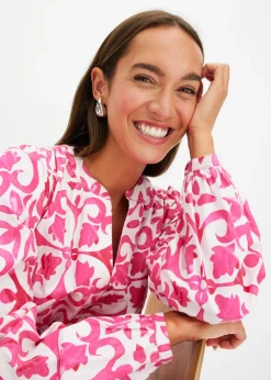 bonprix bonprix Vestido estampado Rosa estampado Hot