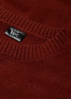 bonprix bonprix Vestido holgado de punto Marrón caoba Sale